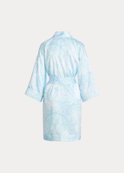 Women's Ralph Lauren Paisley Satin Robe | 073425ENQ